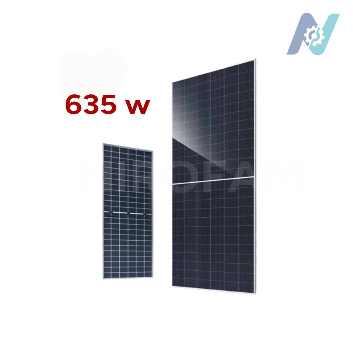 پنل خورشیدی دو طرفه مونو کریستال 635 وات JA Solar