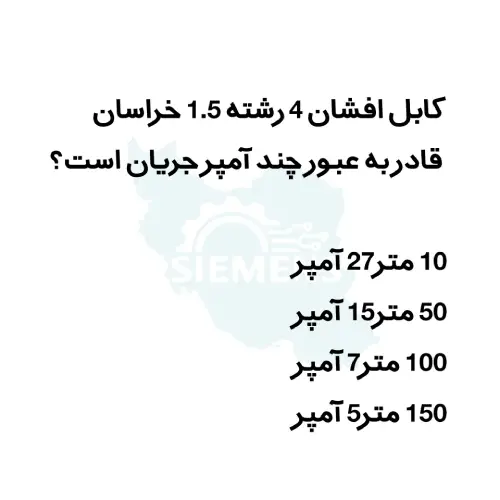 کابل افشان 1.5*4 خراسان افشار نژاد